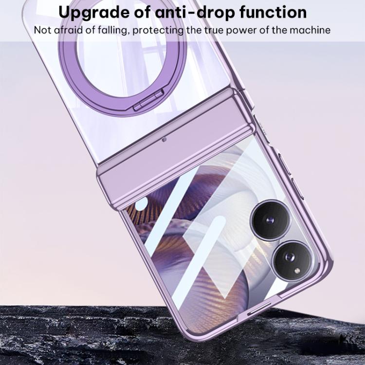 For Xiaomi Mix Flip 2 GKK Folding Magnetic Hinge Phantom Phone Case with Rotating Stand