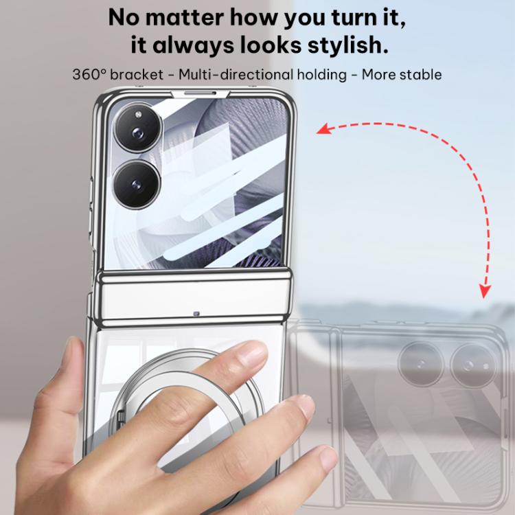 For Xiaomi Mix Flip 2 GKK Folding Magnetic Hinge Phantom Phone Case with Rotating Stand