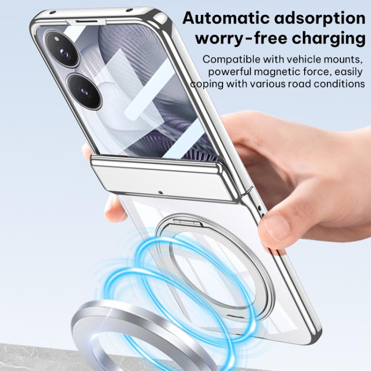 For Xiaomi Mix Flip 2 GKK Folding Magnetic Hinge Phantom Phone Case with Rotating Stand