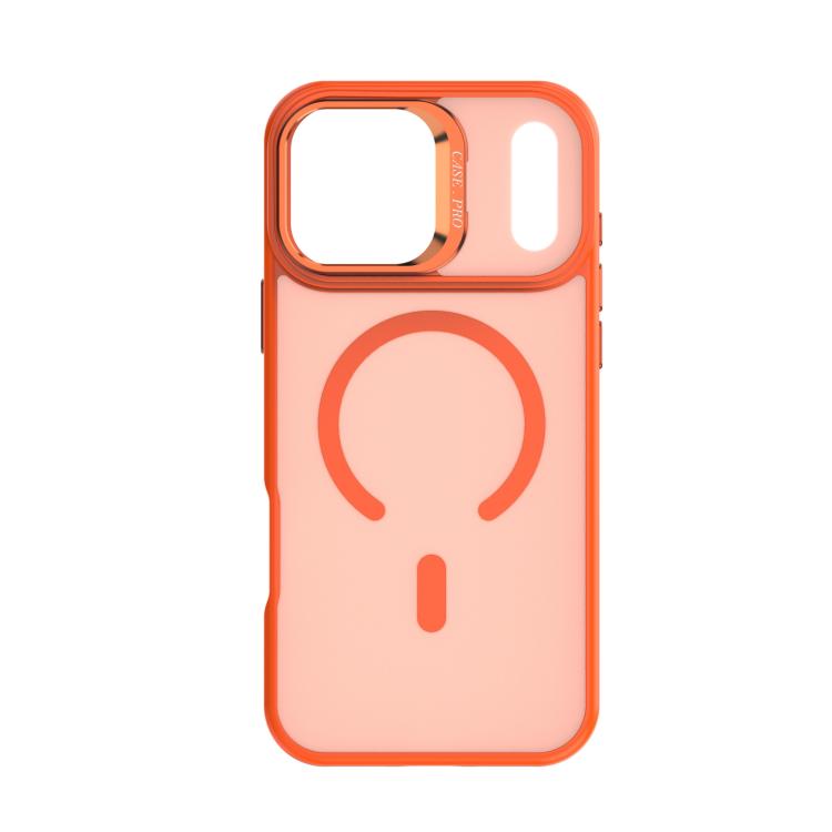 For iPhone 17 Pro Max Bright Color Frosted Skin-feel Camera Bracket Magsafe Phone Case