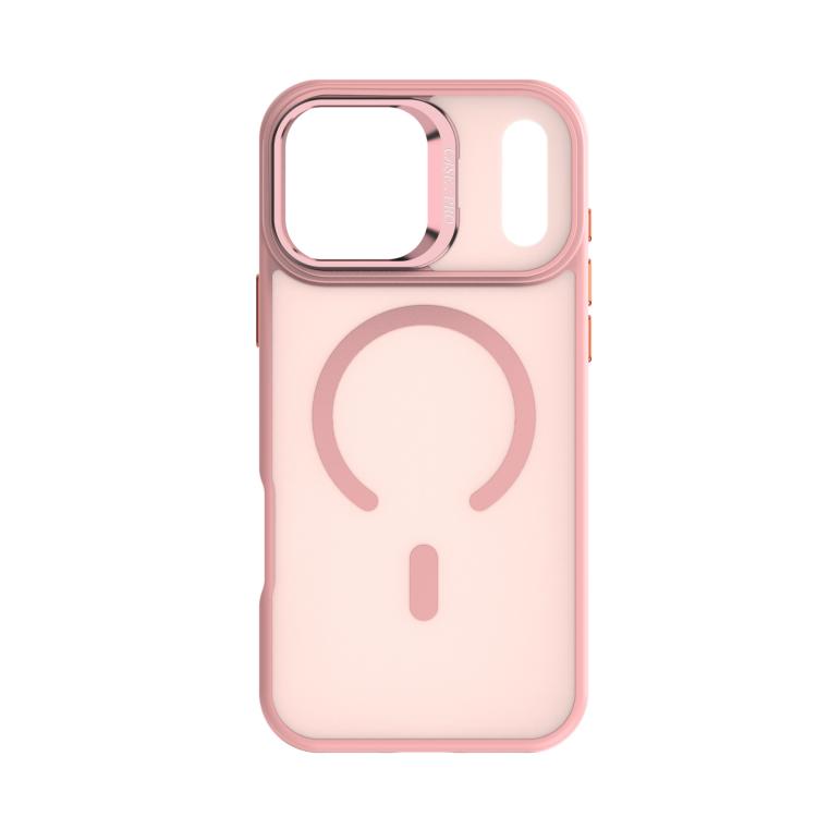 For iPhone 17 Pro Max Bright Color Frosted Skin-feel Camera Bracket Magsafe Phone Case