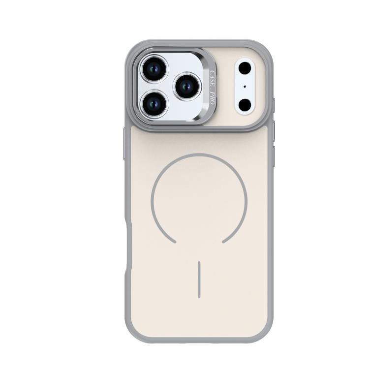 For iPhone 17 Pro Max Bright Color Contrast Skin-feel Camera Bracket Magsafe Phone Case