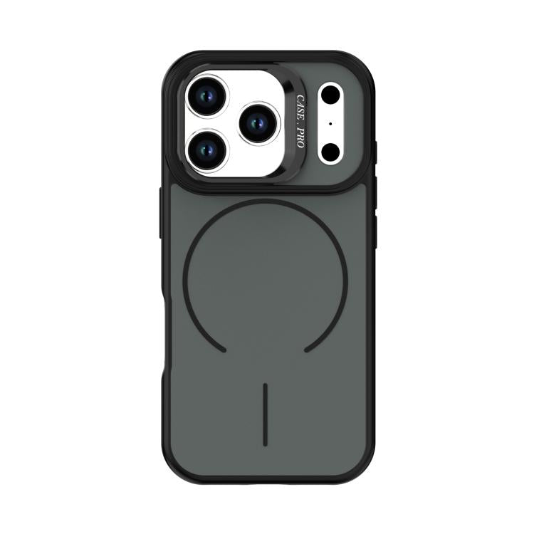 For iPhone 17 Pro Bright Color Contrast Skin-feel Camera Bracket Magsafe Phone Case