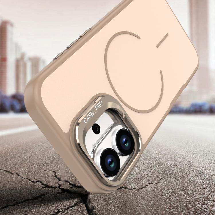 For iPhone 17 Bright Color Contrast Skin-feel Camera Bracket Magsafe Phone Case