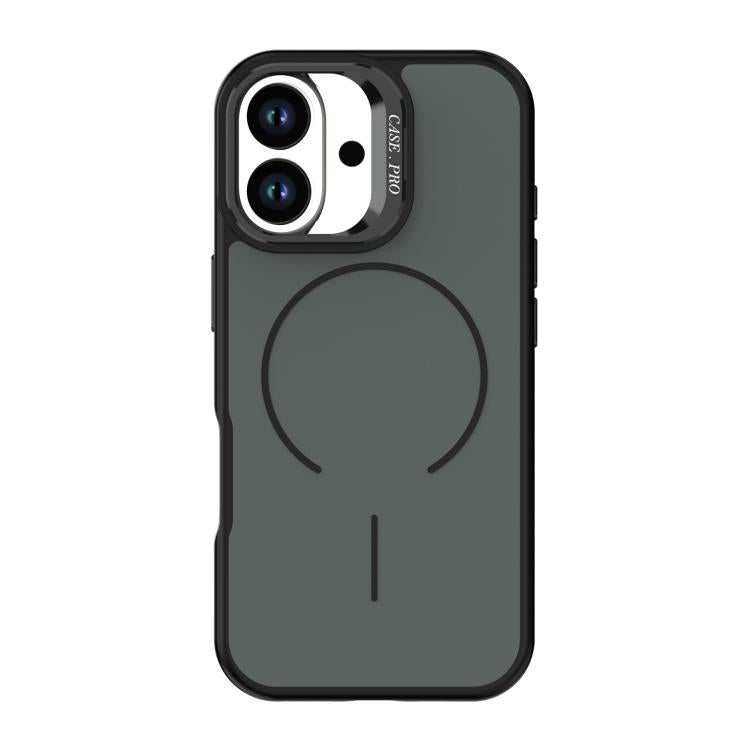 For iPhone 17 Bright Color Contrast Skin-feel Camera Bracket Magsafe Phone Case