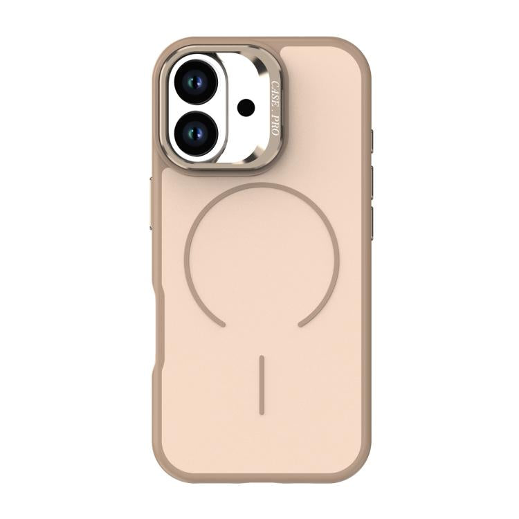 For iPhone 17 Bright Color Contrast Skin-feel Camera Bracket Magsafe Phone Case