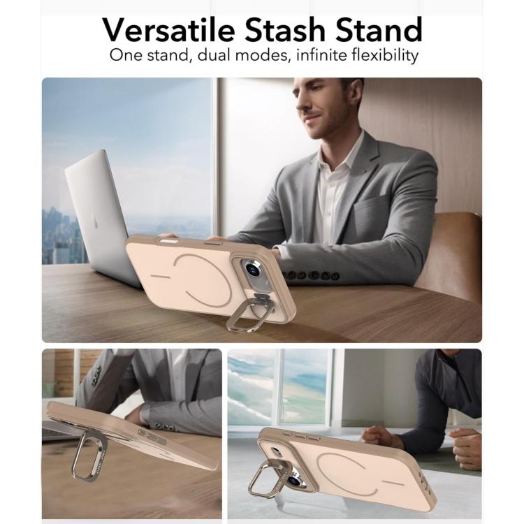 For iPhone Air Bright Color Contrast Skin-feel Camera Bracket Magsafe Phone Case