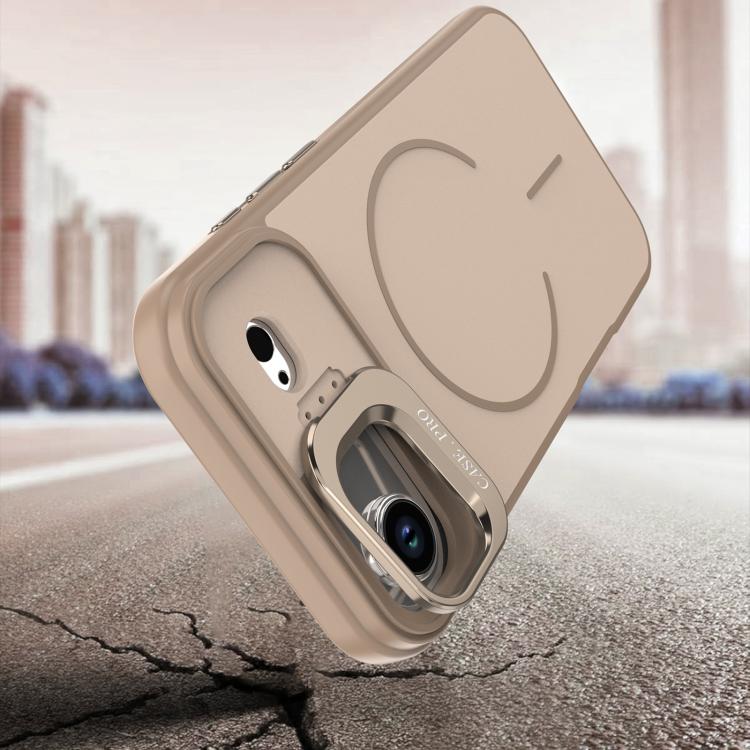 For iPhone Air Bright Color Contrast Skin-feel Camera Bracket Magsafe Phone Case