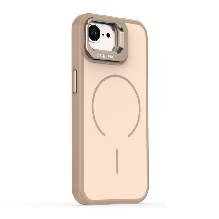 For iPhone 17e / 16e Bright Color Contrast Skin-feel Camera Bracket Magsafe Phone Case