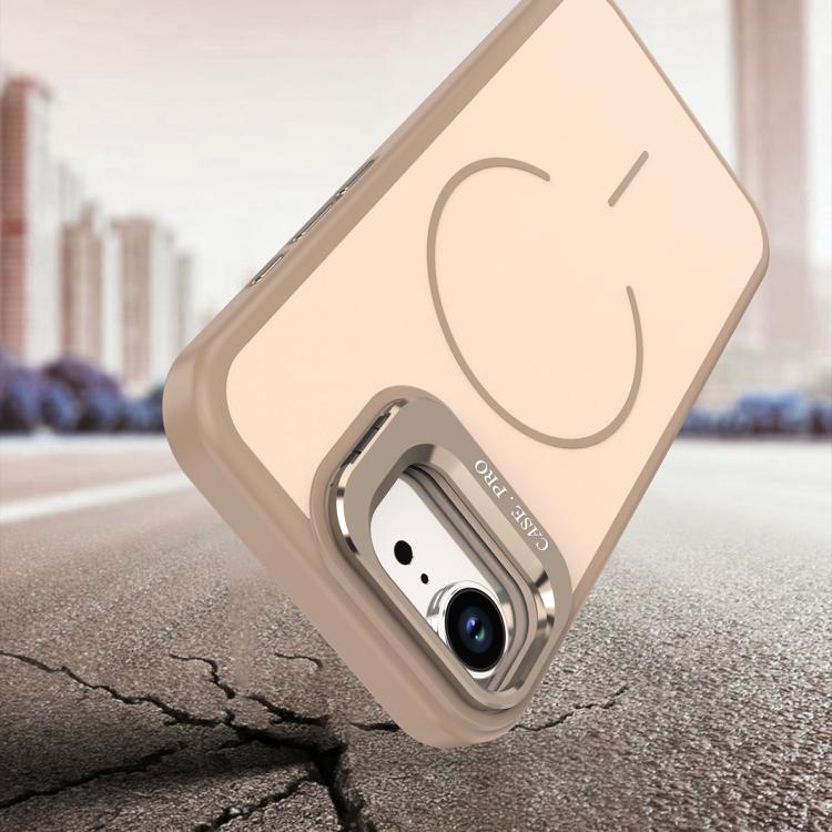 For iPhone 17e / 16e Bright Color Contrast Skin-feel Camera Bracket Magsafe Phone Case
