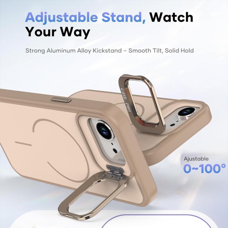 For iPhone 17e / 16e Bright Color Contrast Skin-feel Camera Bracket Magsafe Phone Case
