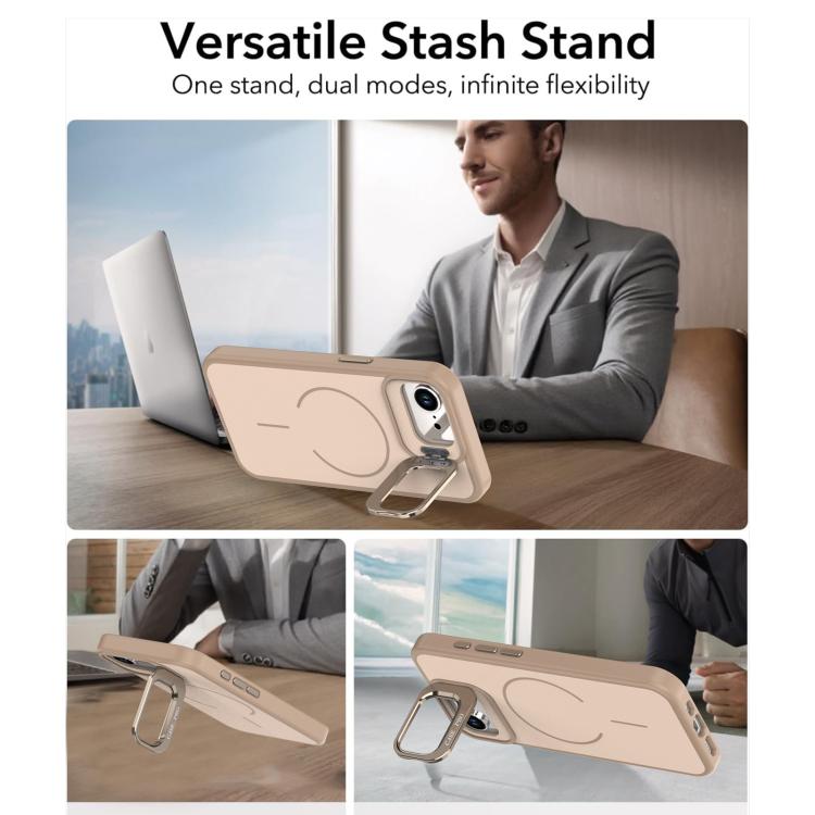 For iPhone 17e / 16e Bright Color Contrast Skin-feel Camera Bracket Magsafe Phone Case