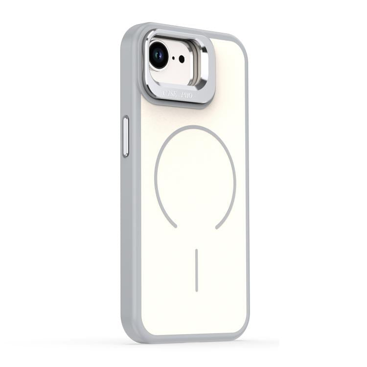 For iPhone 17e / 16e Bright Color Contrast Skin-feel Camera Bracket Magsafe Phone Case