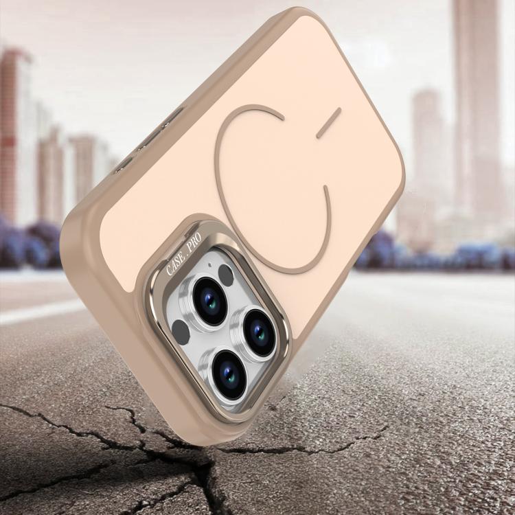 For iPhone 16 Pro Max Bright Color Contrast Skin-feel Camera Bracket Magsafe Phone Case