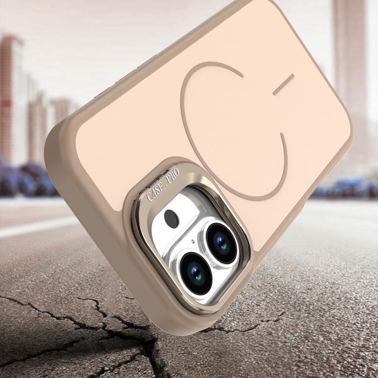 For iPhone 16 Plus Bright Color Contrast Skin-feel Camera Bracket Magsafe Phone Case