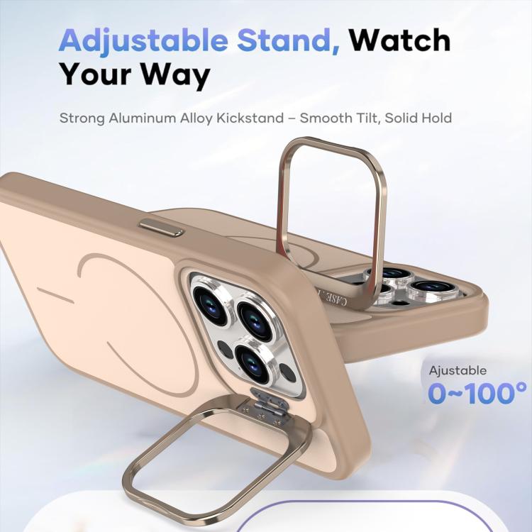For iPhone 14 Pro Max Bright Color Contrast Skin-feel Camera Bracket Magsafe Phone Case