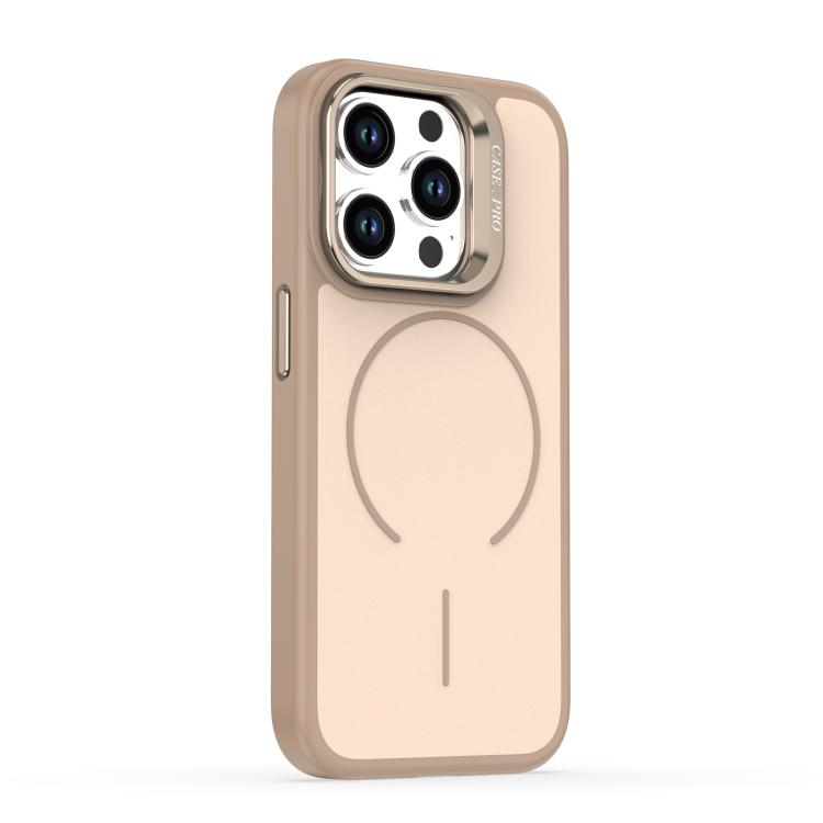 For iPhone 14 Pro Max Bright Color Contrast Skin-feel Camera Bracket Magsafe Phone Case