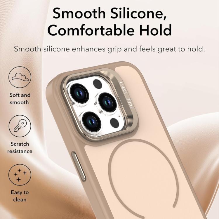 For iPhone 14 Pro Max Bright Color Contrast Skin-feel Camera Bracket Magsafe Phone Case