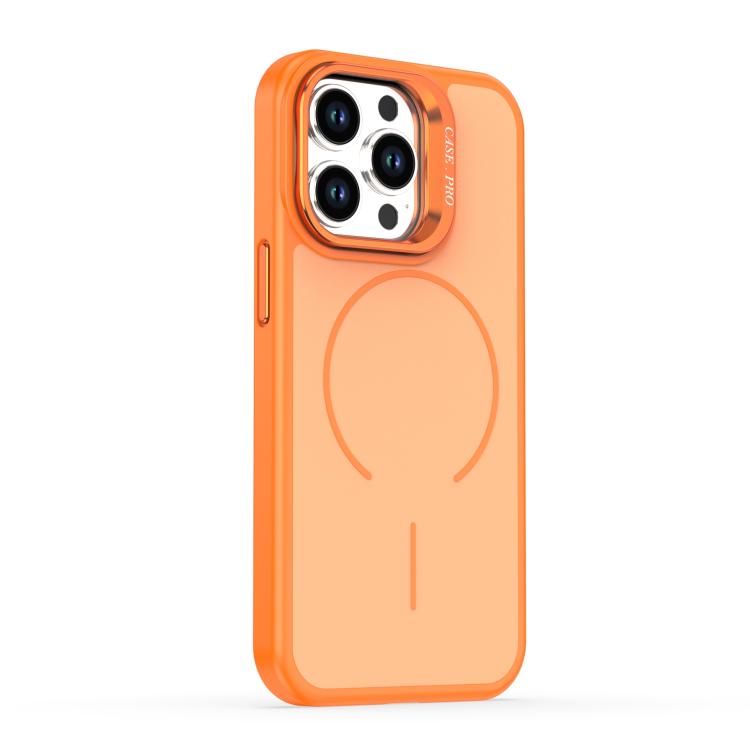 For iPhone 13 Pro Max Bright Color Contrast Skin-feel Camera Bracket Magsafe Phone Case