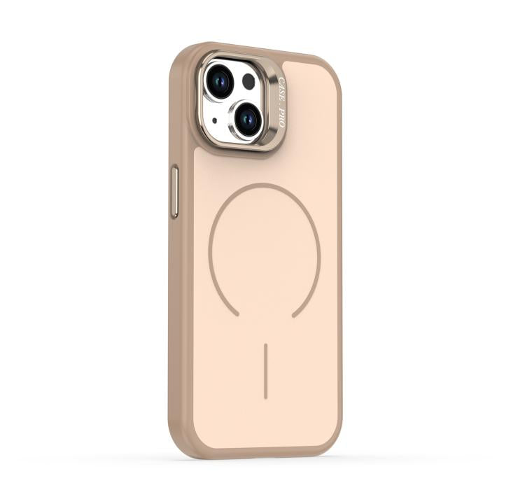 For iPhone 13 Bright Color Contrast Skin-feel Camera Bracket Magsafe Phone Case