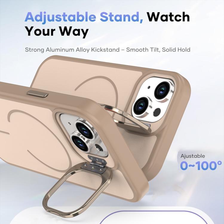 For iPhone 13 Bright Color Contrast Skin-feel Camera Bracket Magsafe Phone Case