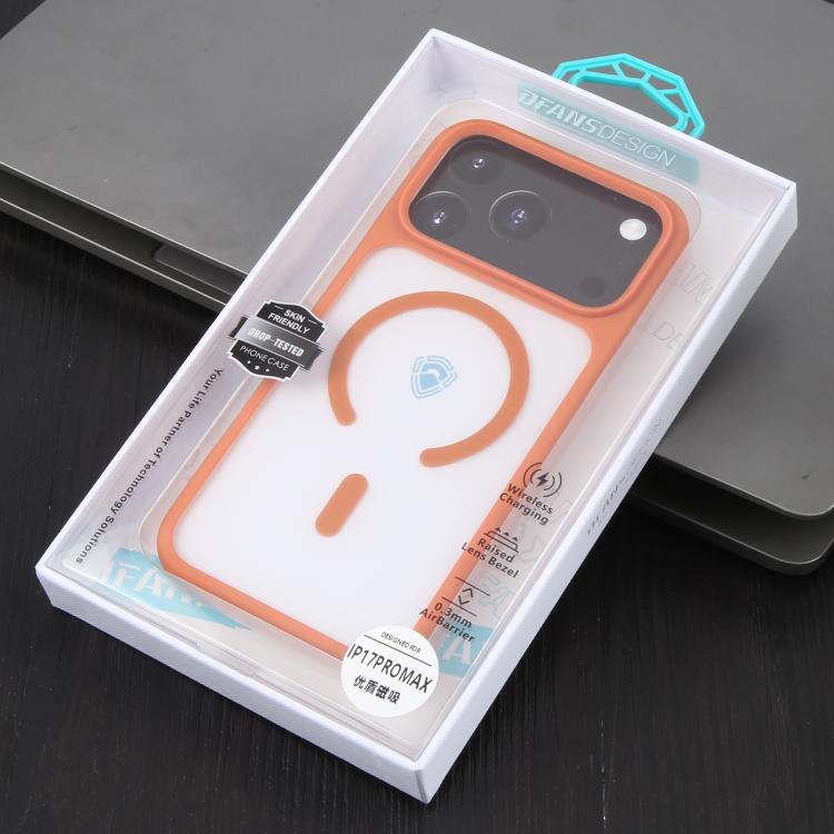 For iPhone 17 Pro Max DFANS DESIGN Leather Texture Frosted Magsafe Magnetic Phone Case