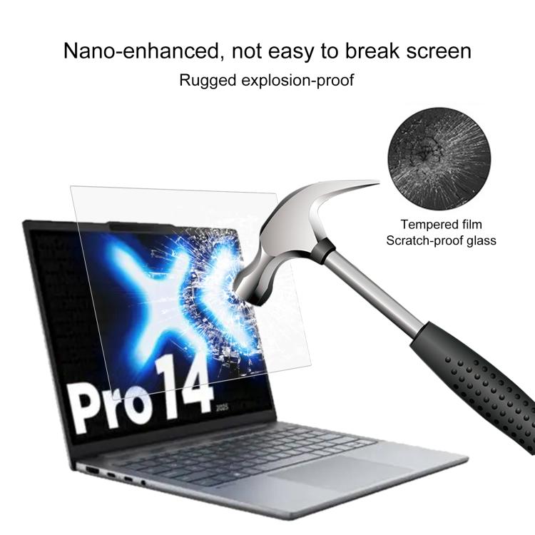 For Lenovo XiaoXin Pro 14 2025 9H Privacy Anti-Blue Light Tempered Glass Film
