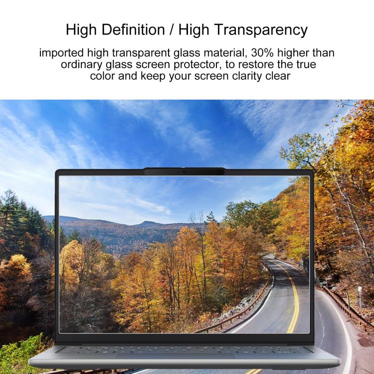 For Lenovo XiaoXin Pro 14 2025 2pcs 9H Privacy Anti-Blue Light Tempered Glass Film