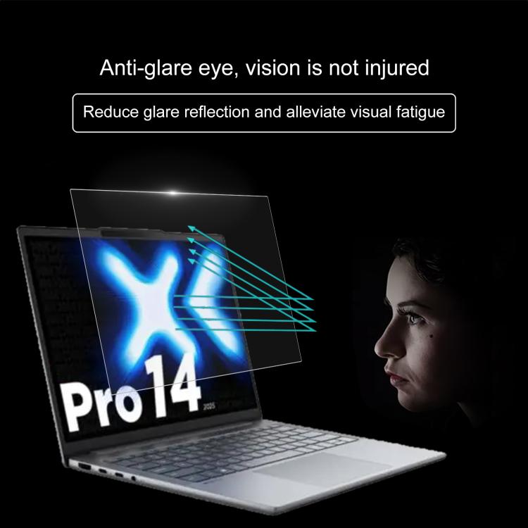 For Lenovo XiaoXin Pro 14 2025 2pcs 9H Privacy Anti-Blue Light Tempered Glass Film