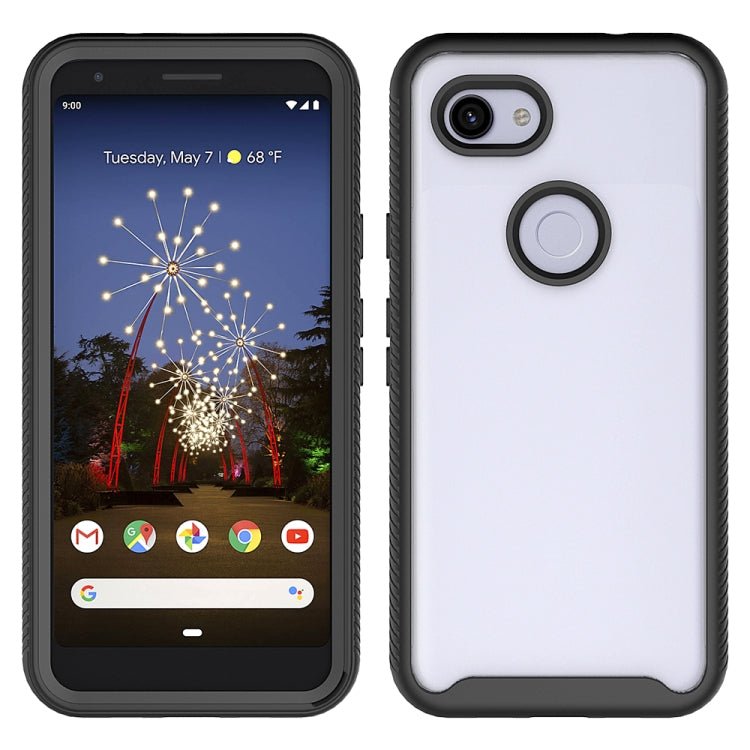 For Google Pixel 3a XL Starry Sky Solid Color Series Shockproof PC + TPU Protective Case