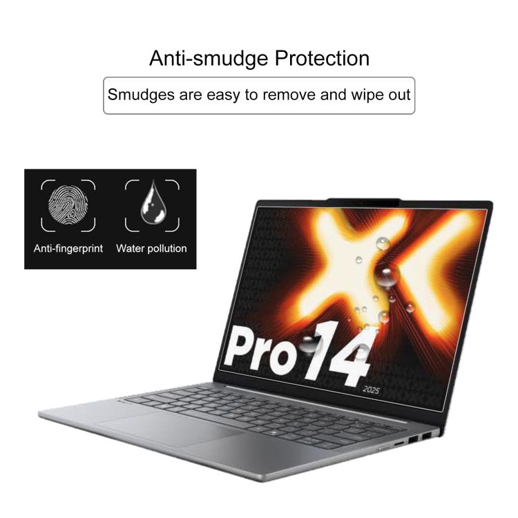For Lenovo XiaoXin Pro 14 2025 25pcs 9H Privacy Anti-Blue Light Tempered Glass Film