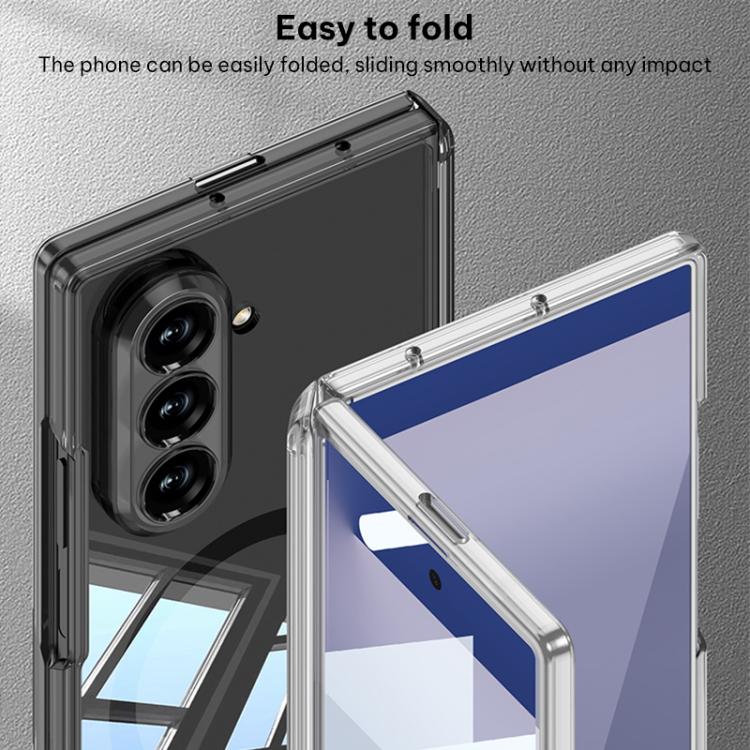 For Samsung Galaxy Z Fold7 5G GKK MagSafe Magnetic Folding Transparent Phone Case