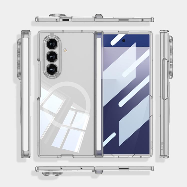 For Samsung Galaxy Z Fold7 5G GKK MagSafe Magnetic Folding Transparent Phone Case