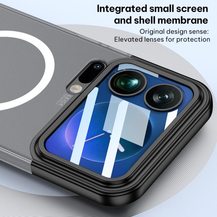 For Xiaomi 17 Pro Max GKK Mortise-Tenon Connection Contrast Color Translucent Magnetic Phone Case