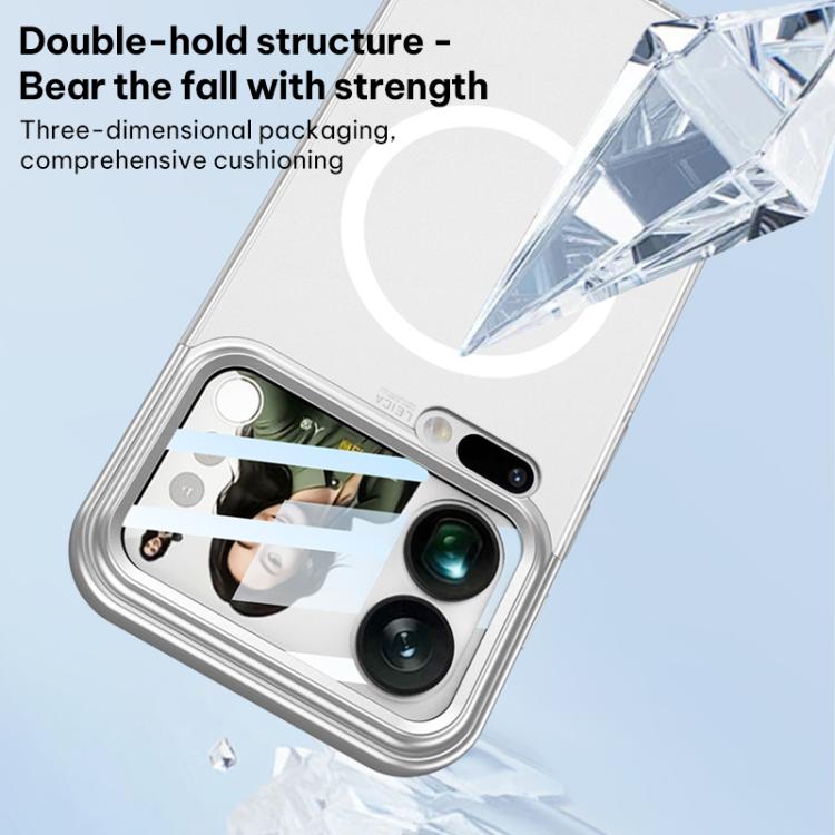 For Xiaomi 17 Pro Max GKK Mortise-Tenon Connection Contrast Color Translucent Magnetic Phone Case