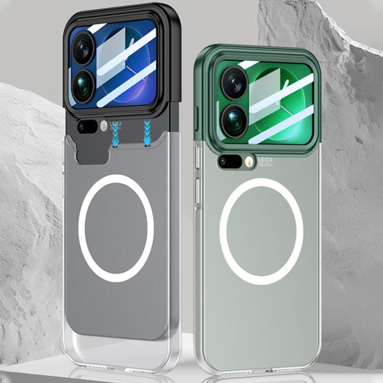 For Xiaomi 17 Pro Max GKK Mortise-Tenon Connection Contrast Color Translucent Magnetic Phone Case