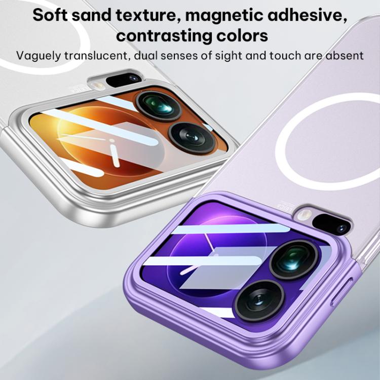 For Xiaomi 17 Pro GKK Mortise-Tenon Connection Contrast Color Translucent Magnetic Phone Case