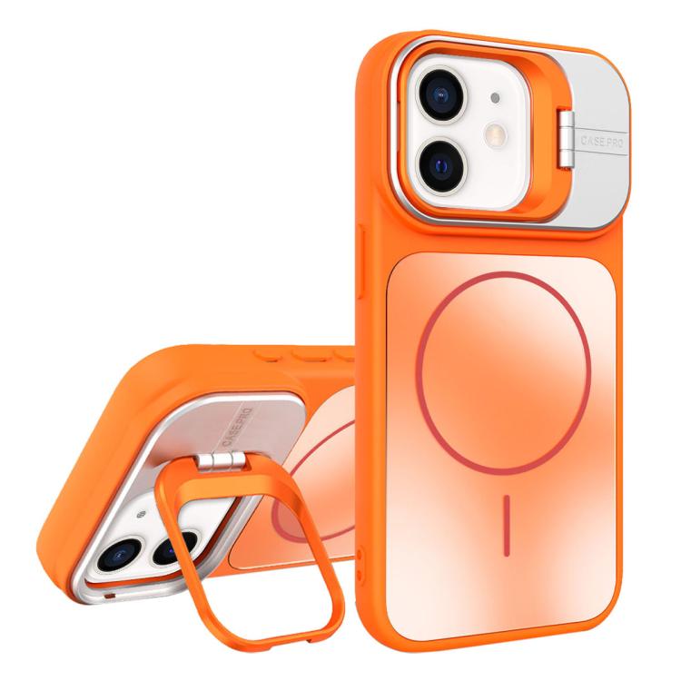 For iPhone 12 AG Frosted Lens Holder MagSafe Phone Case