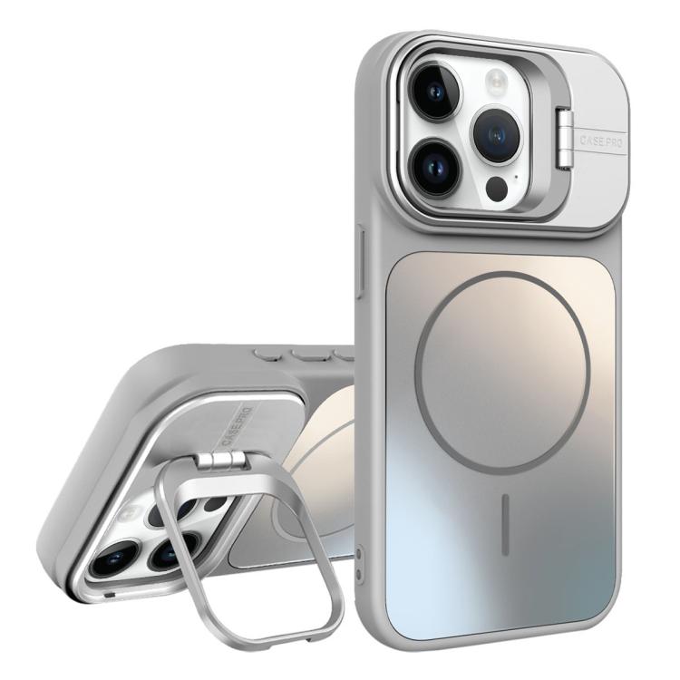 For iPhone 13 Pro Max AG Frosted Lens Holder MagSafe Phone Case