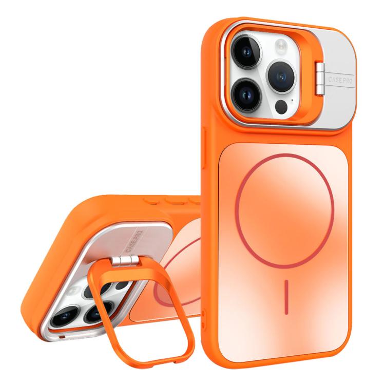 For iPhone 14 Pro AG Frosted Lens Holder MagSafe Phone Case