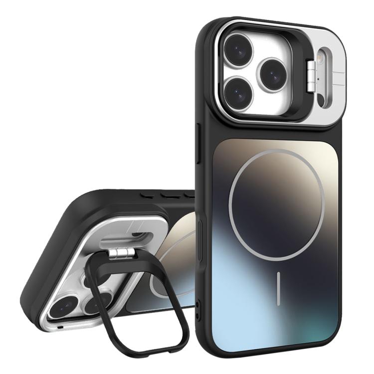 For iPhone 17 Pro AG Frosted Lens Holder MagSafe Phone Case