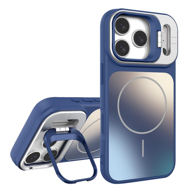 For iPhone 17 Pro Max AG Frosted Lens Holder MagSafe Phone Case