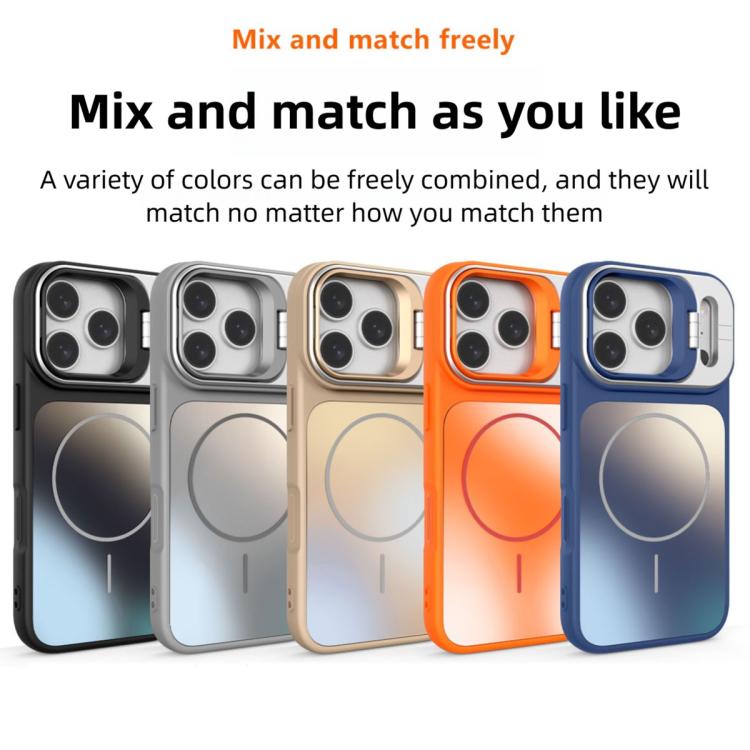 For iPhone 11 AG Frosted Lens Holder MagSafe Phone Case