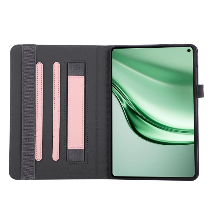 For Huawei MatePad Mini 2025 Macaron Color Hand Grip Leather Tablet Case with Holder