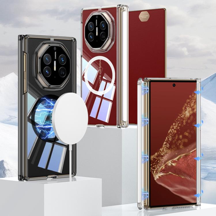 For Huawei Mate XT / XTs Ultimate GKK MagSafe Magnetic Absorption Clear Full Cover TPU Phone Case