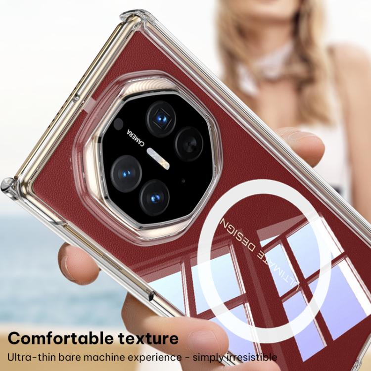 For Huawei Mate XT / XTs Ultimate GKK MagSafe Magnetic Absorption Clear Full Cover TPU Phone Case