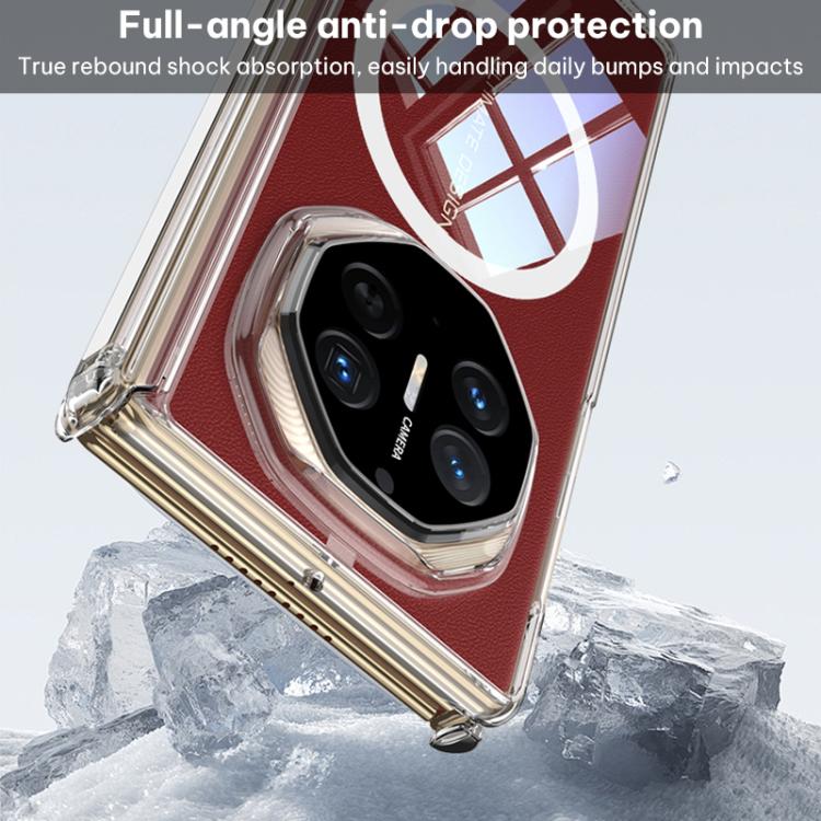 For Huawei Mate XT / XTs Ultimate GKK MagSafe Magnetic Absorption Clear Full Cover TPU Phone Case