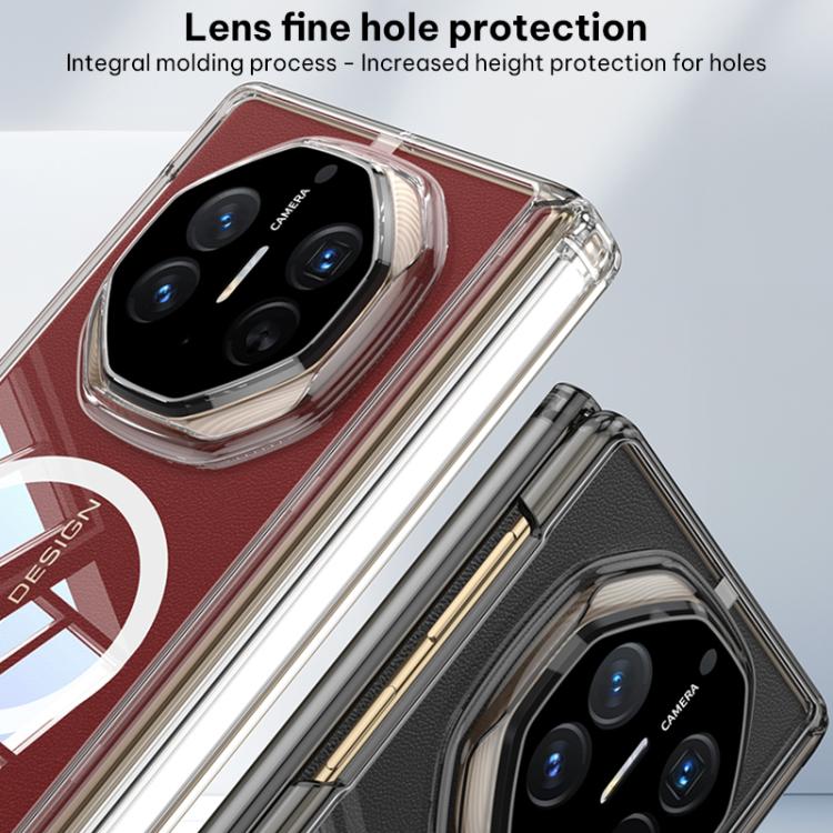 For Huawei Mate XT / XTs Ultimate GKK MagSafe Magnetic Absorption Clear Full Cover TPU Phone Case