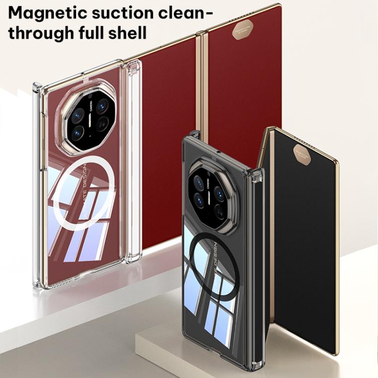 For Huawei Mate XT / XTs Ultimate GKK MagSafe Magnetic Absorption Clear Full Cover TPU Phone Case
