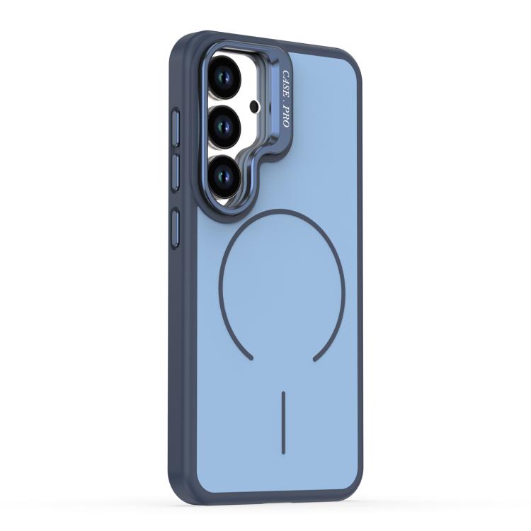 For Samsung Galaxy S26 5G Bright Color Contrast Skin-feel Camera Bracket Magsafe Phone Case